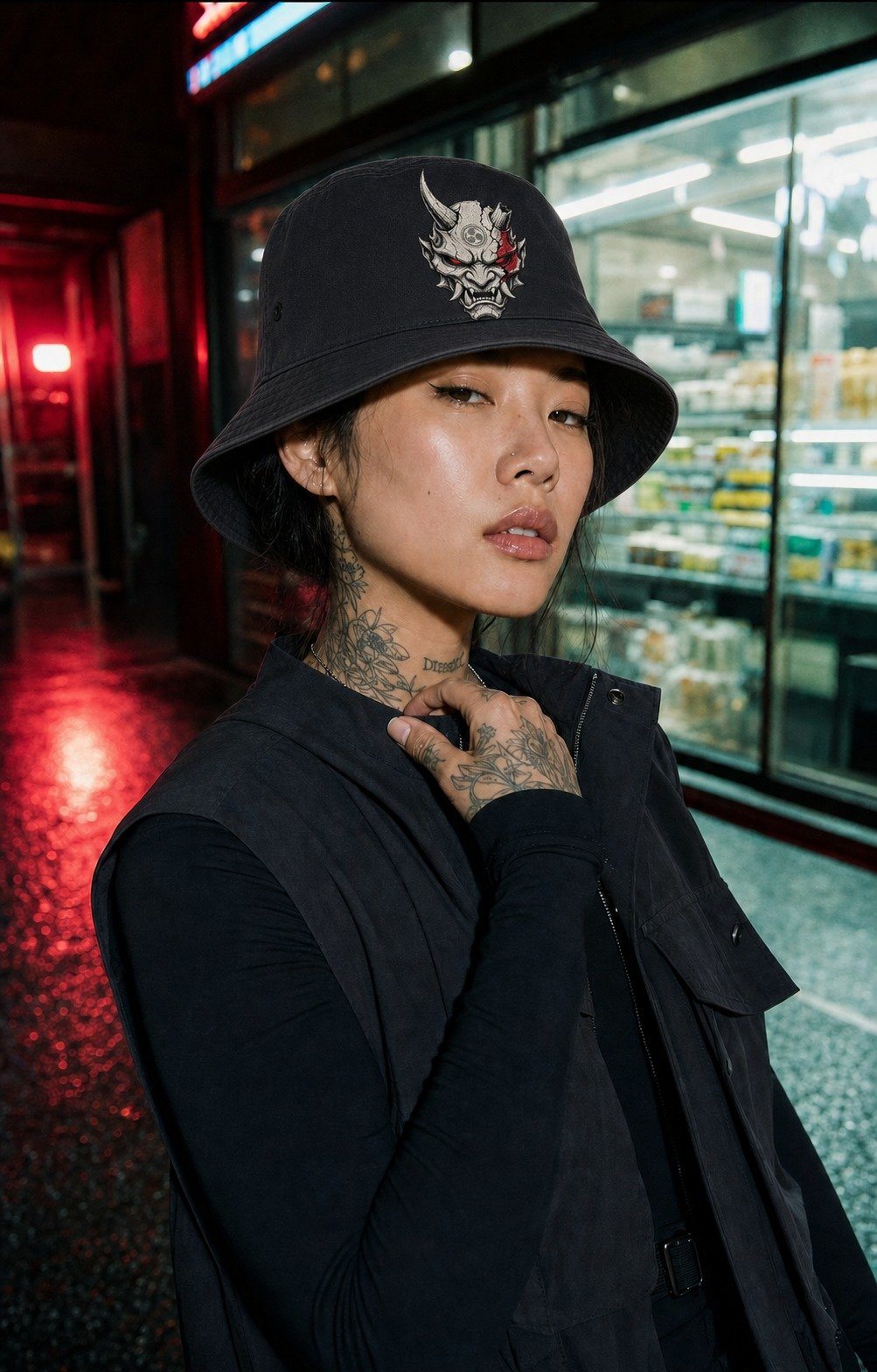 VOID BUCKET — WHITE — headwear, Bone white
